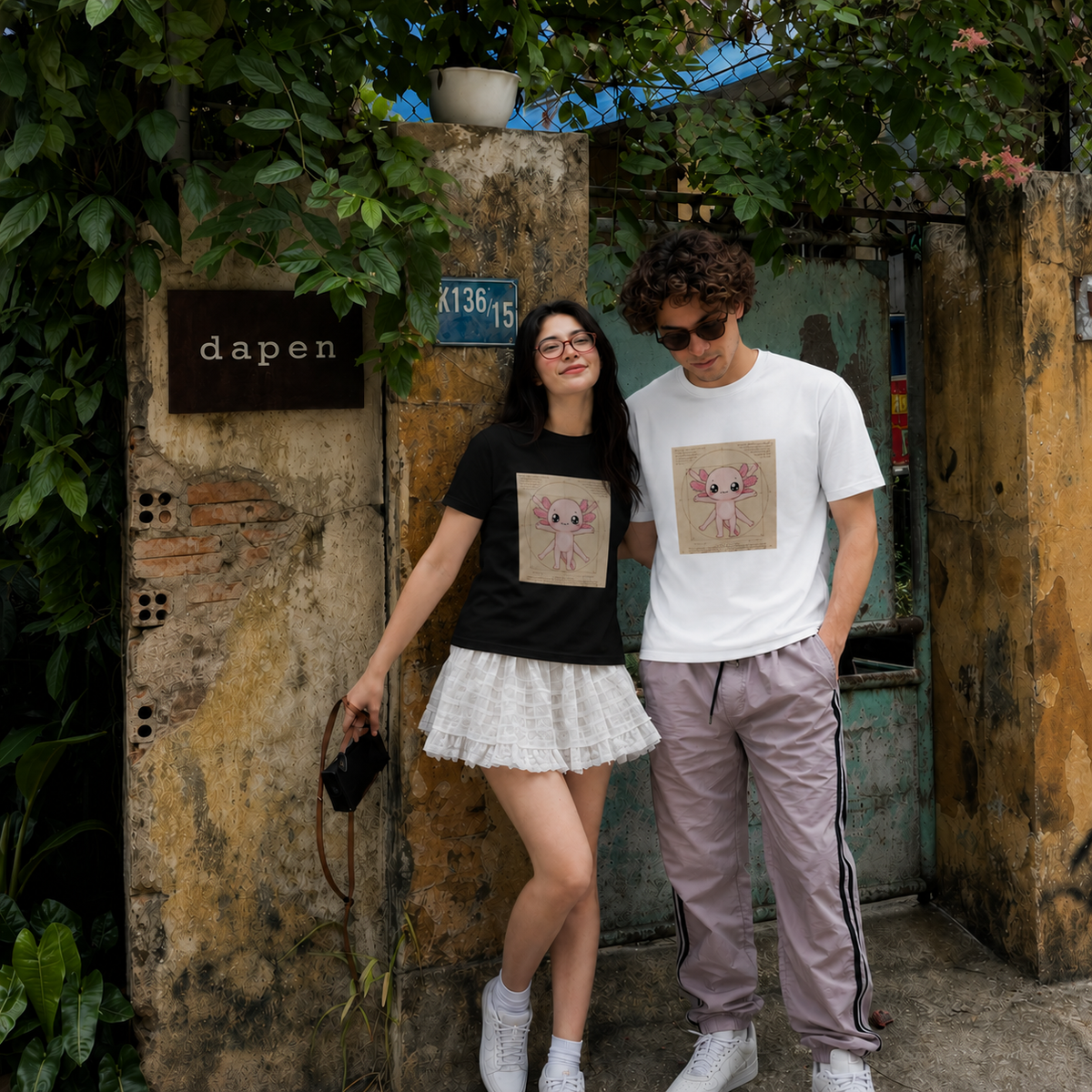 Playera Ajolotito Vitruvio