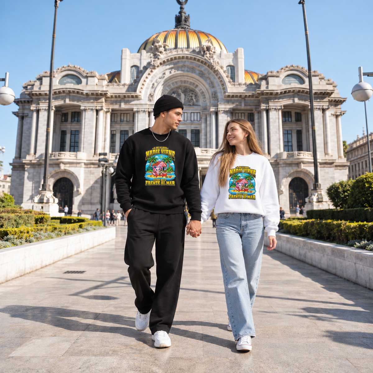Sudadera Ajolotito Mi Playa