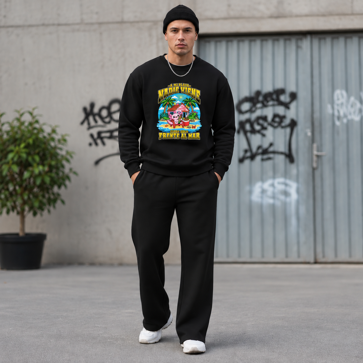 Sudadera Ajolotito Mi Playa