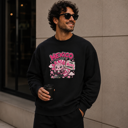 Sudadera Ajolotito Tokio Mexa Unisex