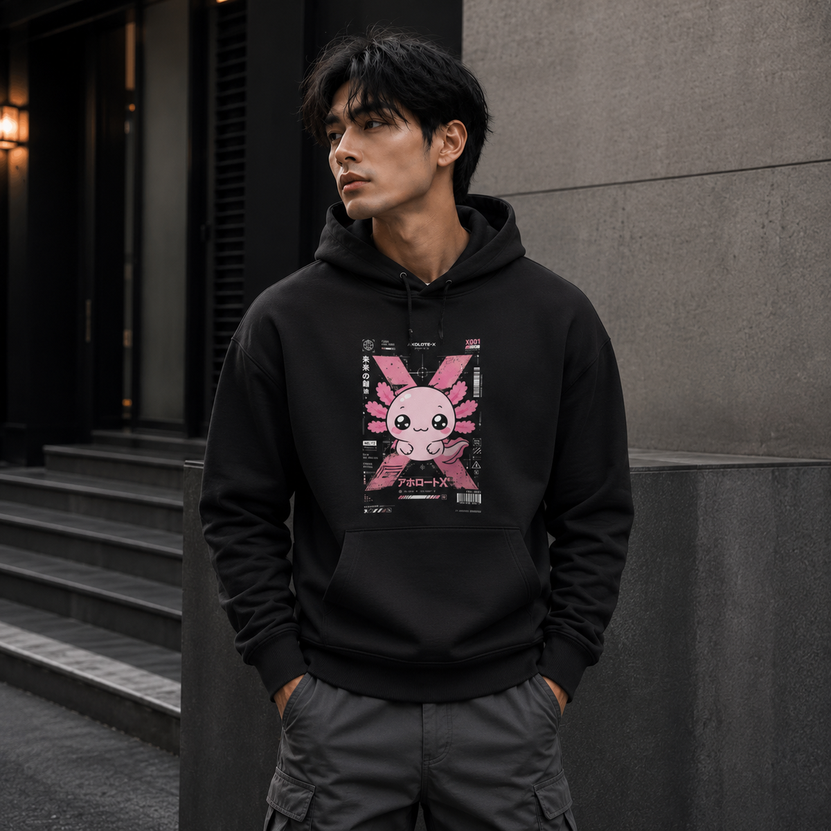 Hoodie Ajolotito Axolote-X Unisex