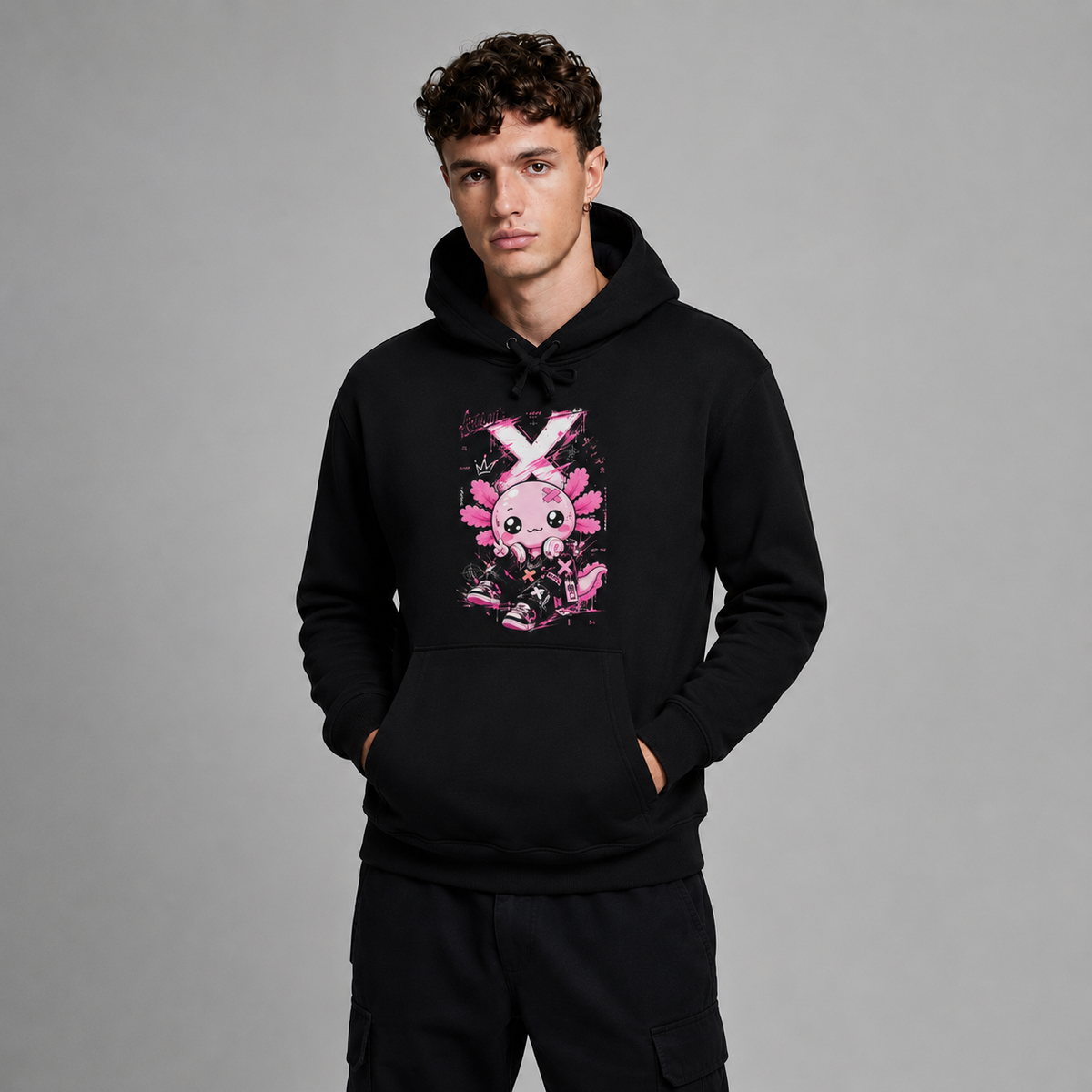 Hoodie Ajolotito Urbano Unisex