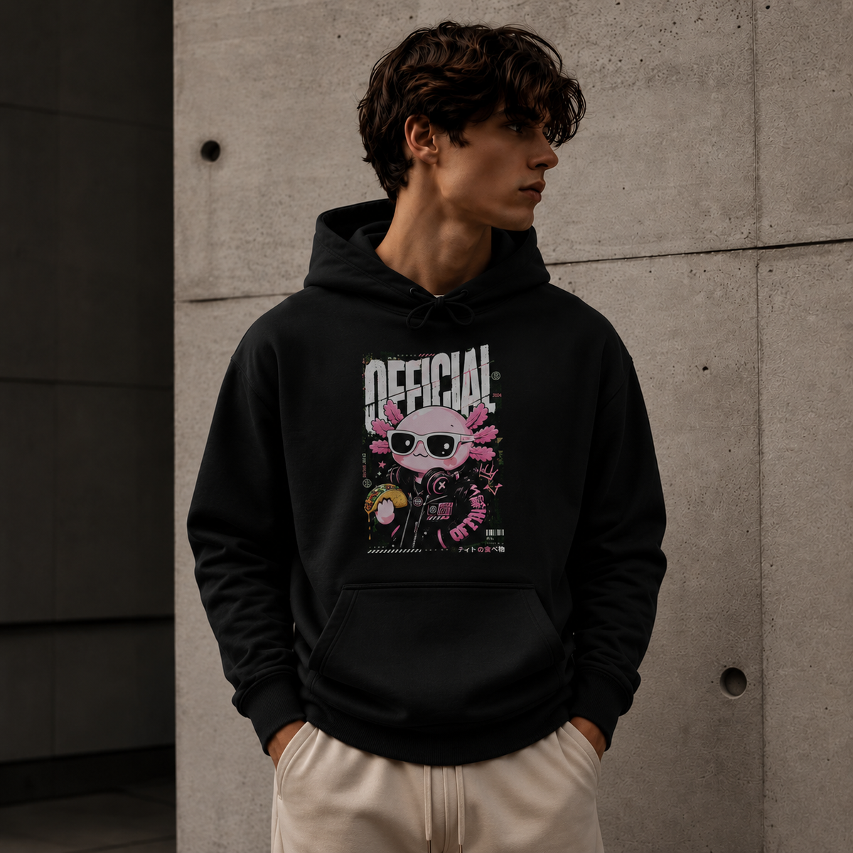 Hoodie Ajolotito Oficial Unisex