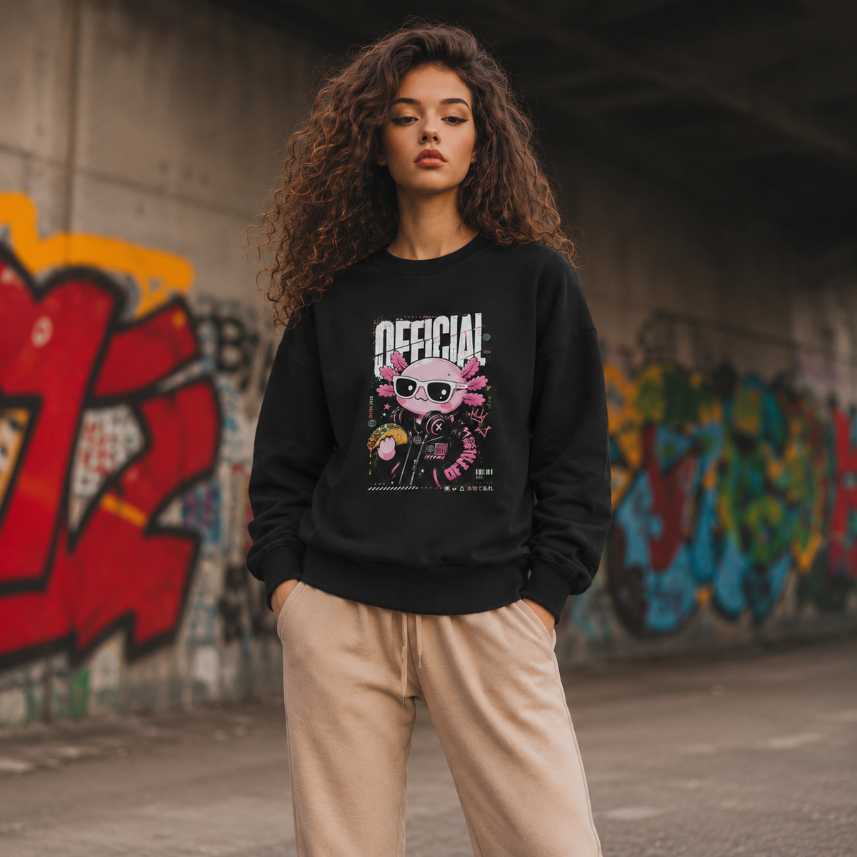 Sudadera Ajolotito Oficial Unisex