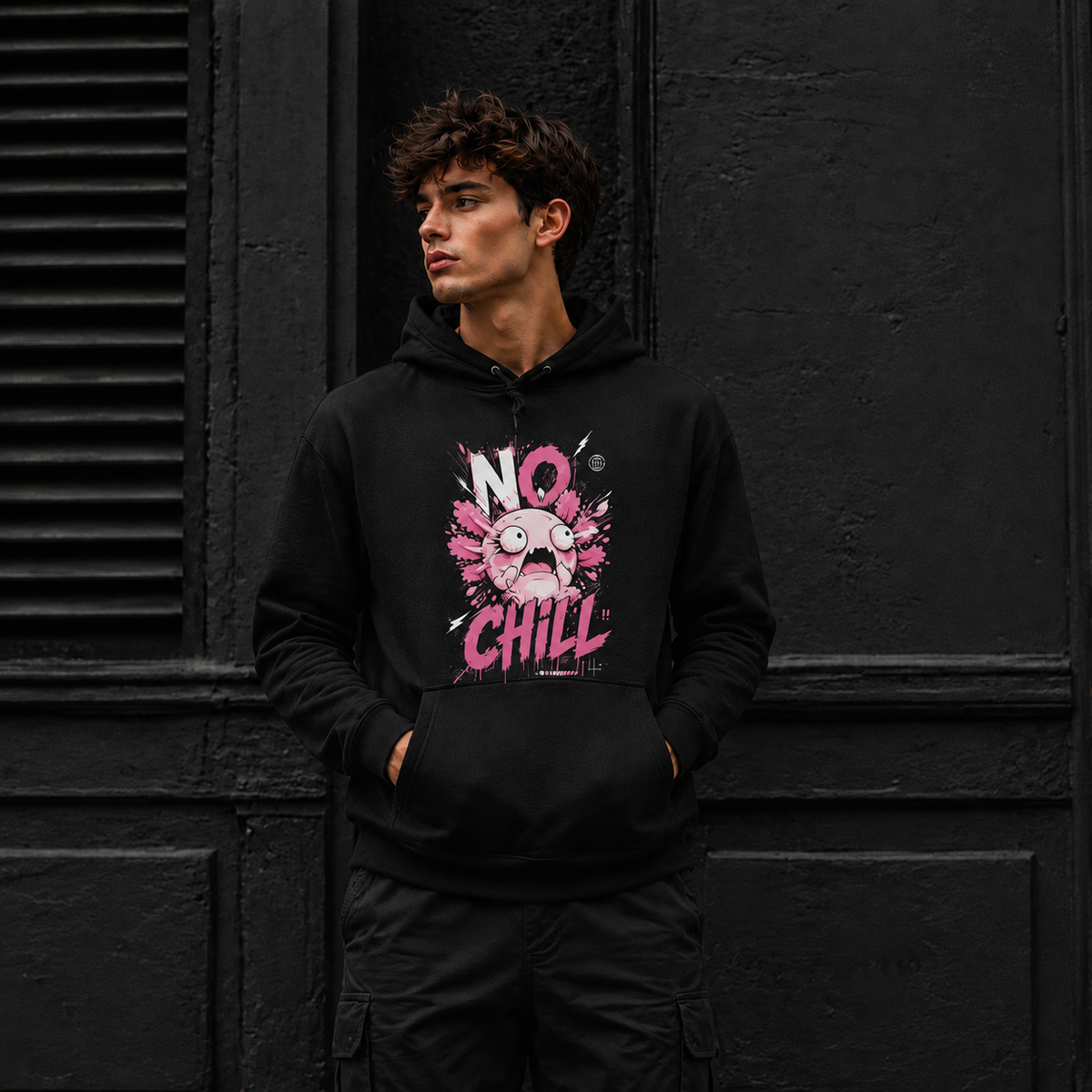 Hoodie Ajolotito No Chill Unisex
