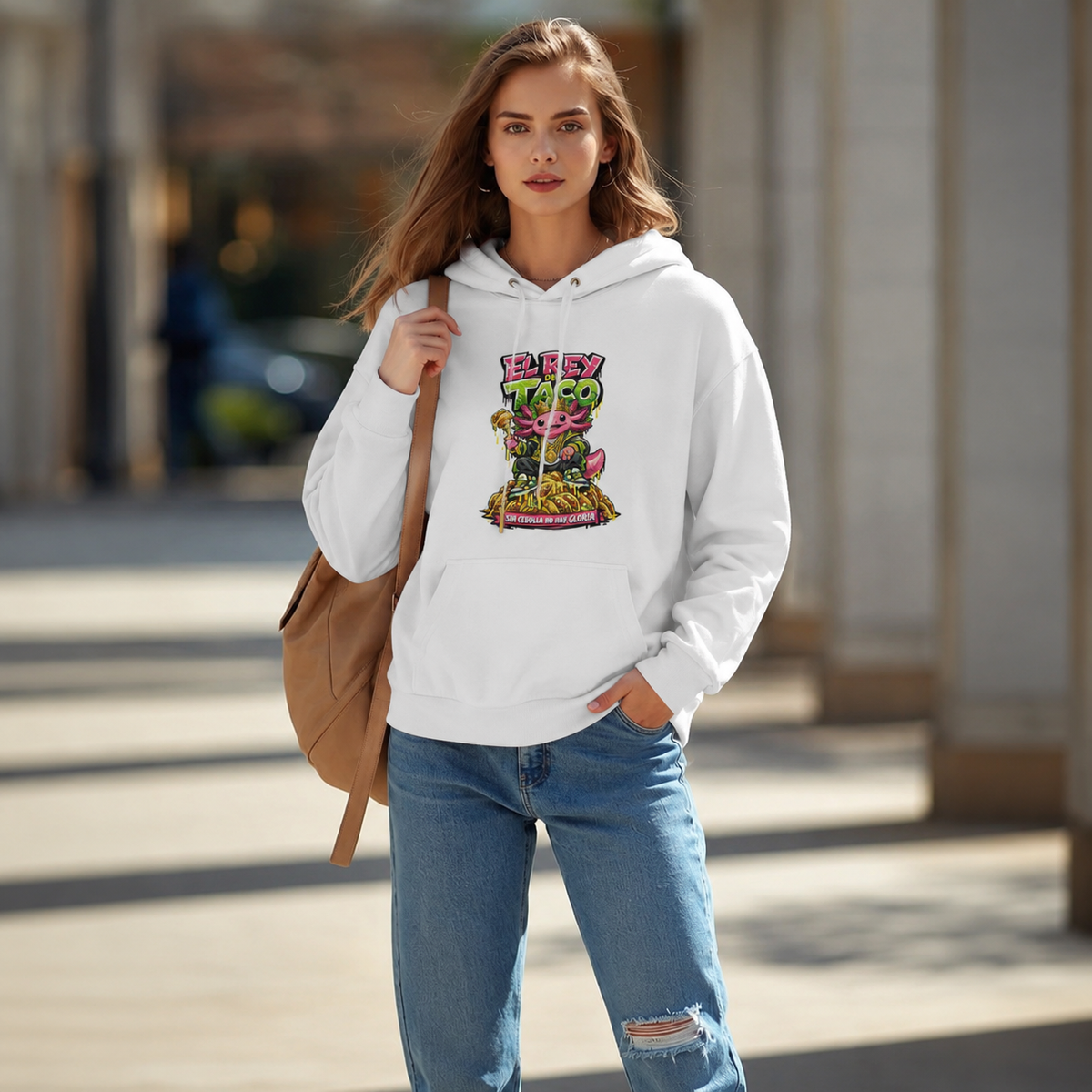 Hoodie Ajolotito El Rey Taco Unisex