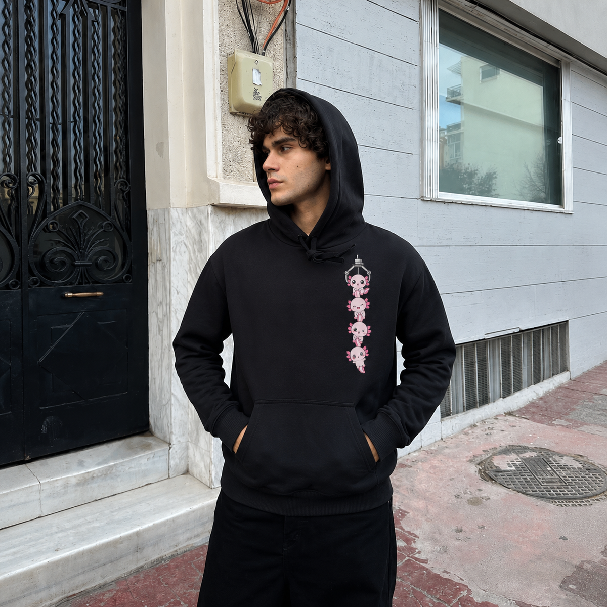 Hoodie Ajolotito La Garra Unisex