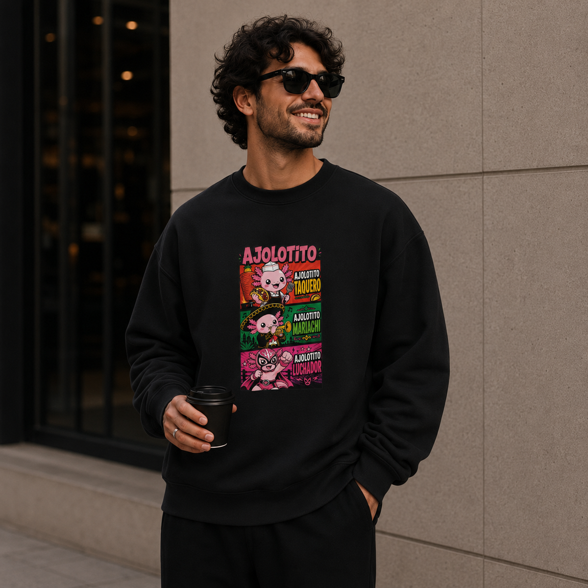 Sudadera Ajolotito Personajes Unisex