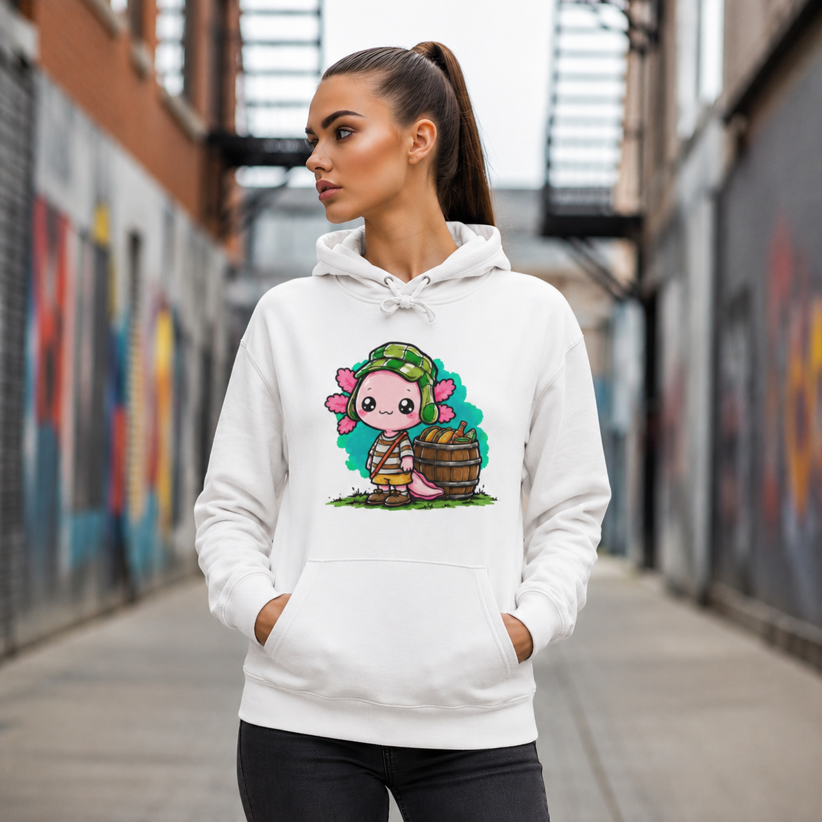 Hoodie Ajolotito Chavito Unisex