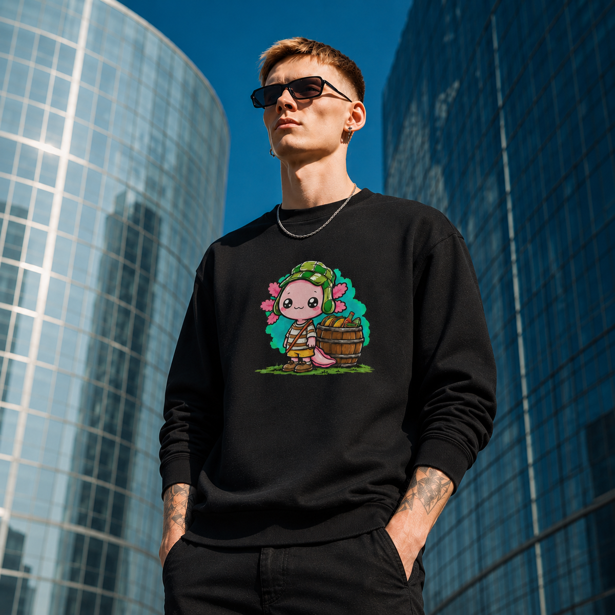 Sudadera Ajolotito Chavito Unisex