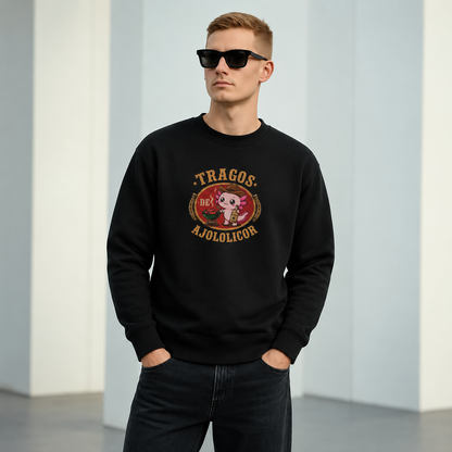 Sudadera Ajolotito Tragos De Ajololicor Unisex