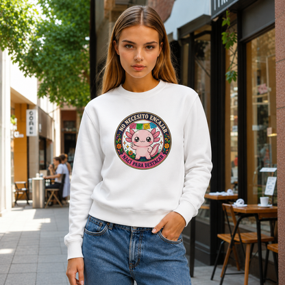 Sudadera Ajolotito Nací Para Destacar Unisex