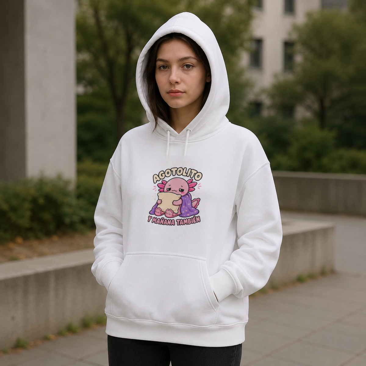 Hoodie Ajolotito Agotolito Unisex