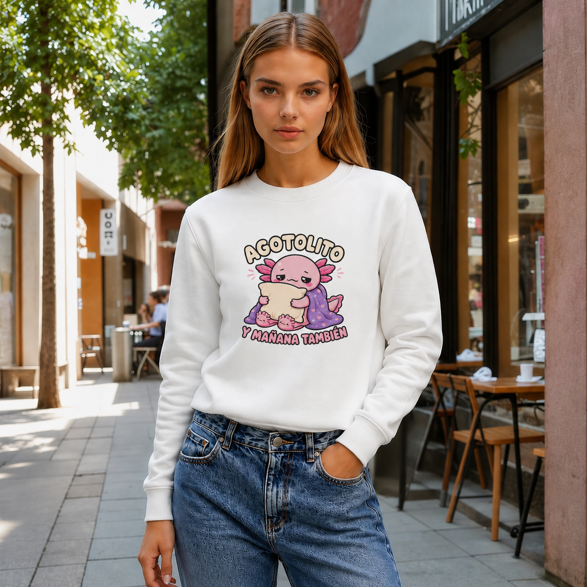 Sudadera Ajolotito Agotolito Unisex