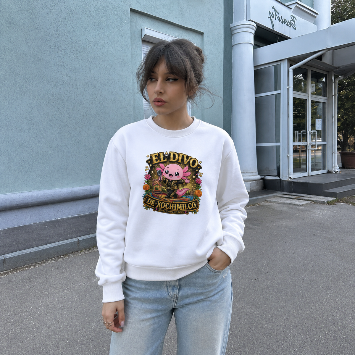 Sudadera Ajolotito El Divo Unisex