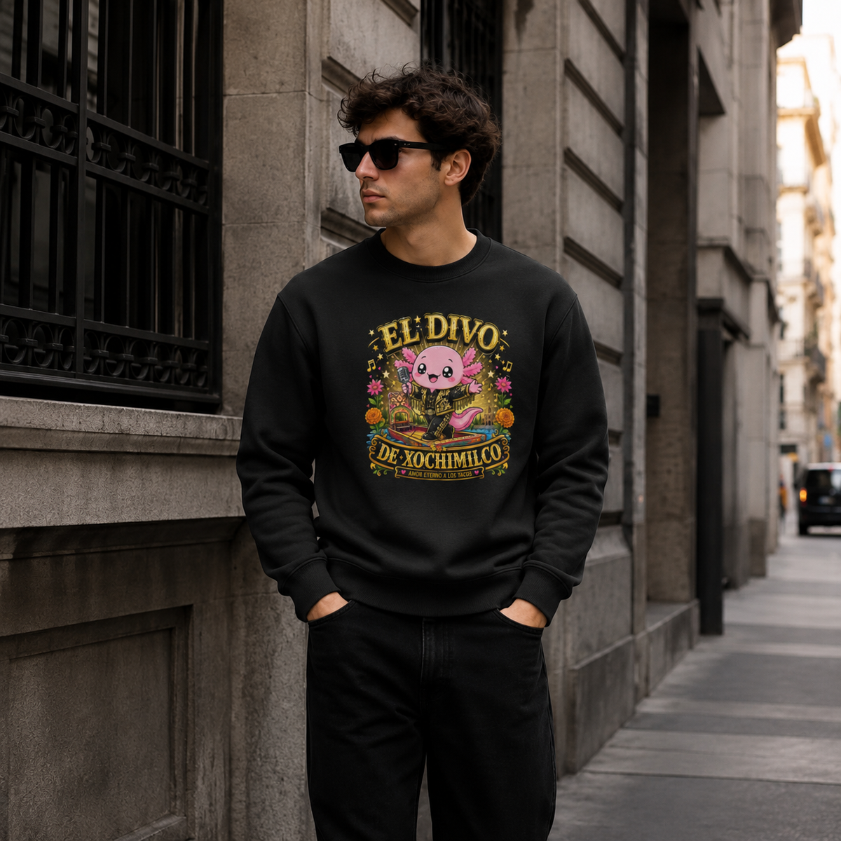 Sudadera Ajolotito El Divo Unisex