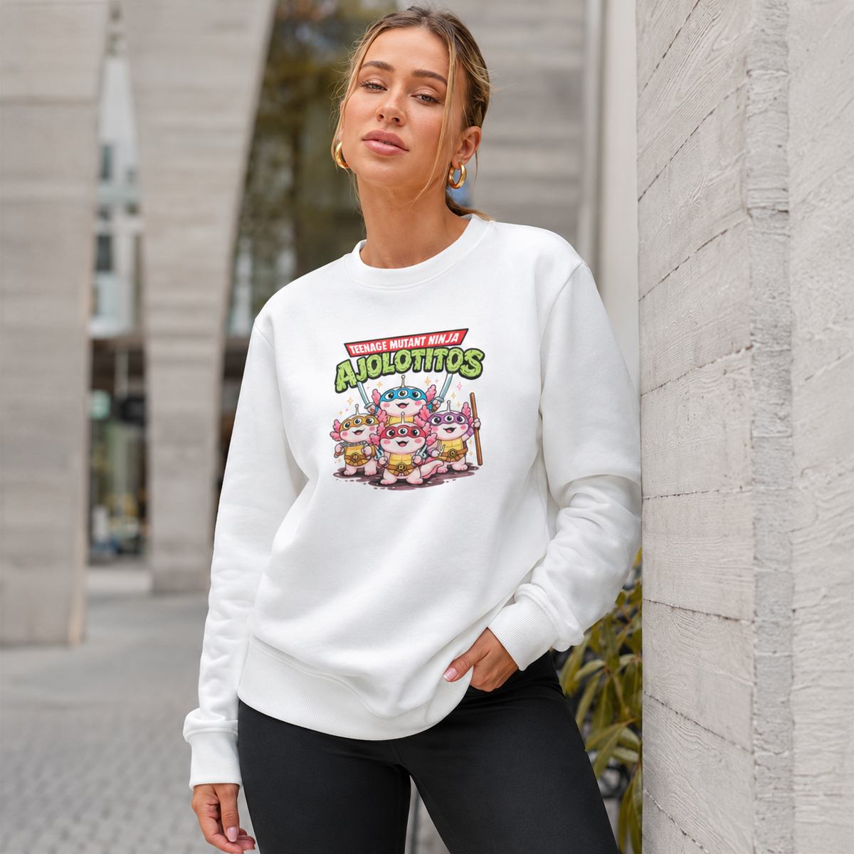 Sudadera Ajolotito Marcianito Unisex