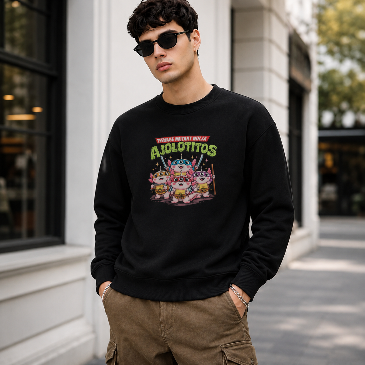 Sudadera Ajolotito Marcianito Unisex