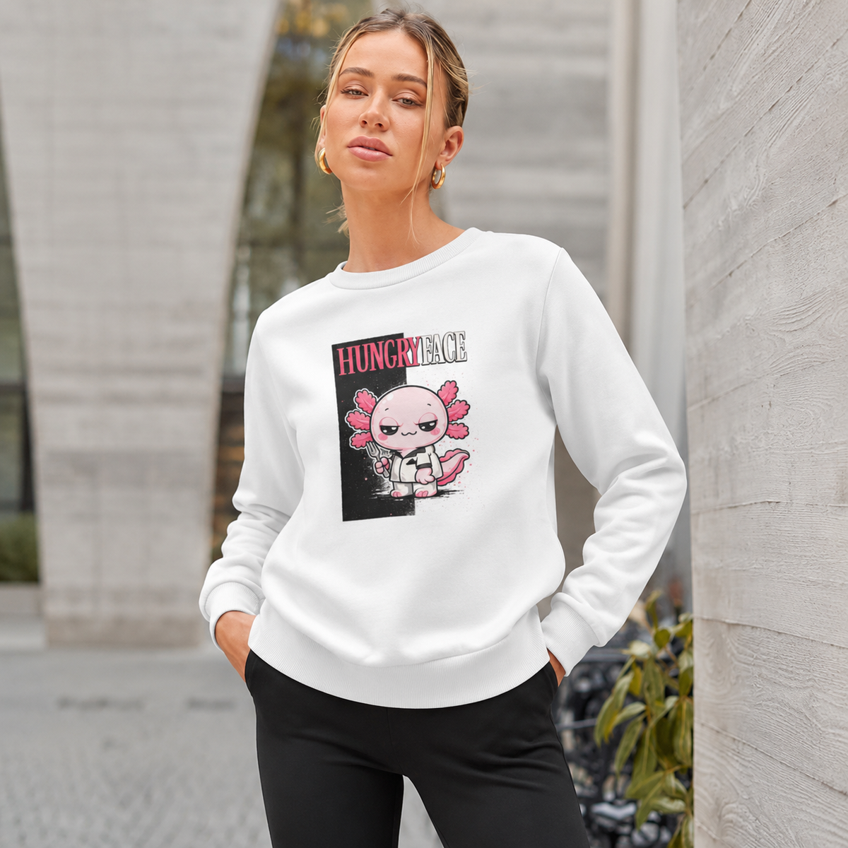 Sudadera Ajolotito HungryFace Unisex