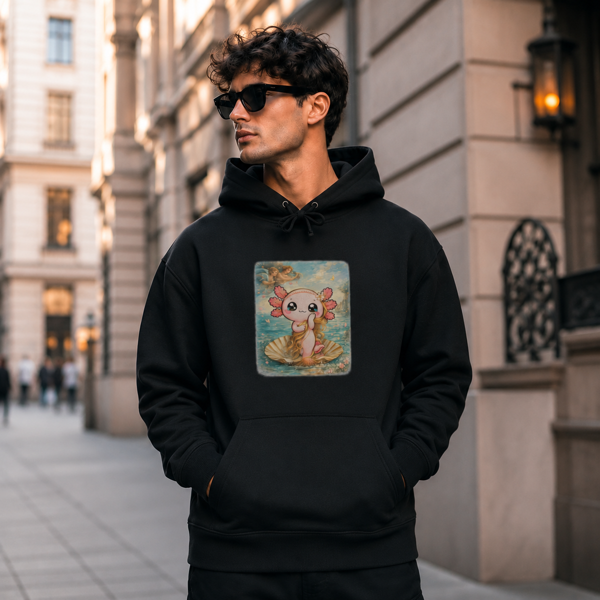 Hoodie Ajolotito Nacimiento Unisex