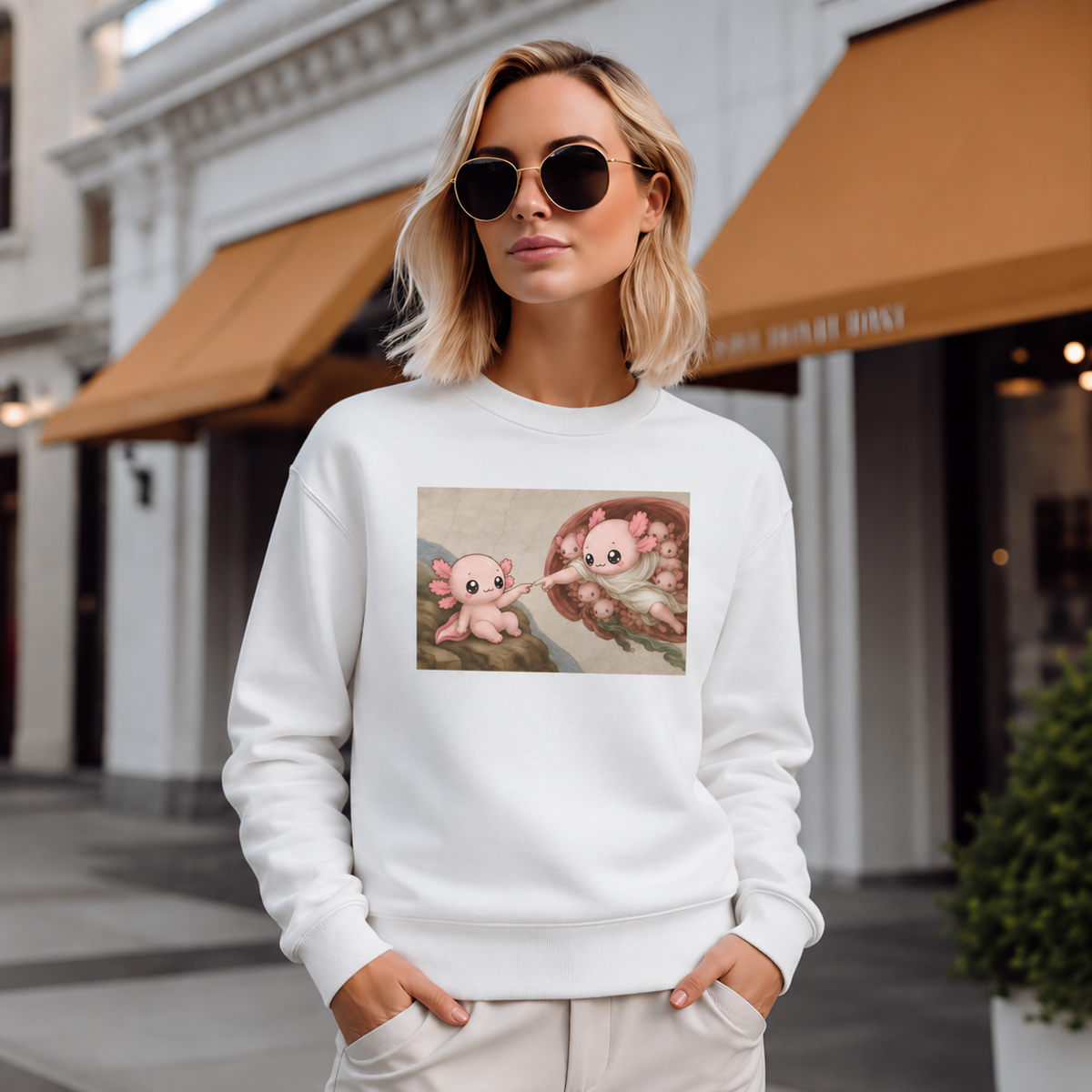 Sudadera Ajolotito Toque Ajolote Unisex