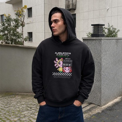 Hoodie Ajolotito Axolotl Unisex