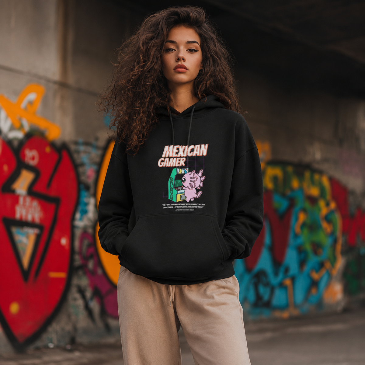 Hoodie Ajolotito Gamer Unisex