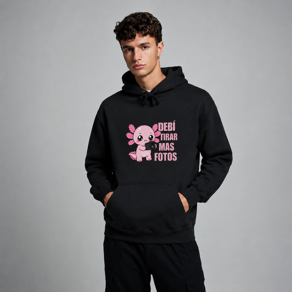 Hoodie Ajolotito Tirar Mas Fotos Unisex