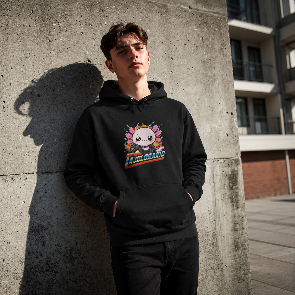 Hoodie Ajolotito Ajolorario Unisex