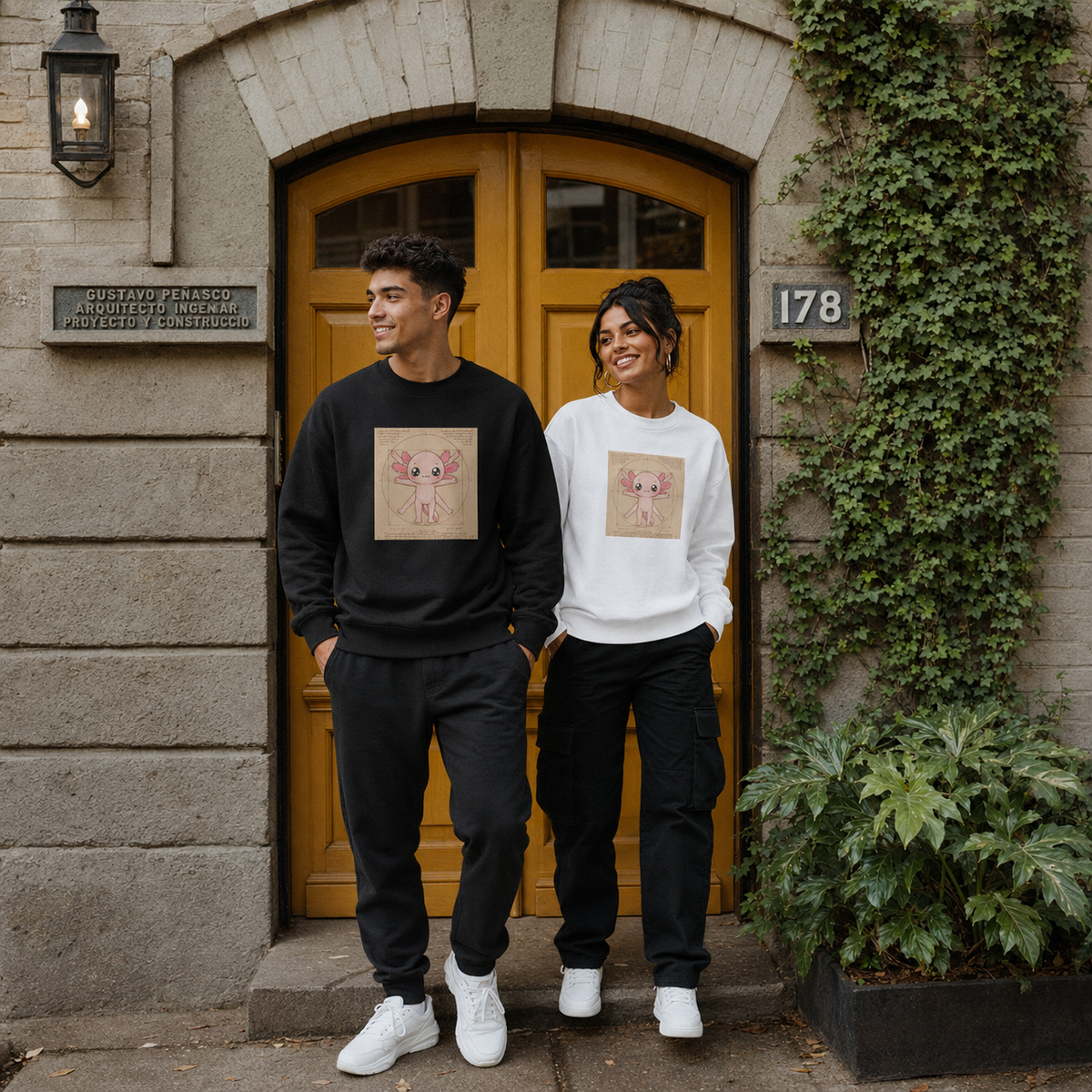 Sudadera Ajolotito Vitruvio Unisex