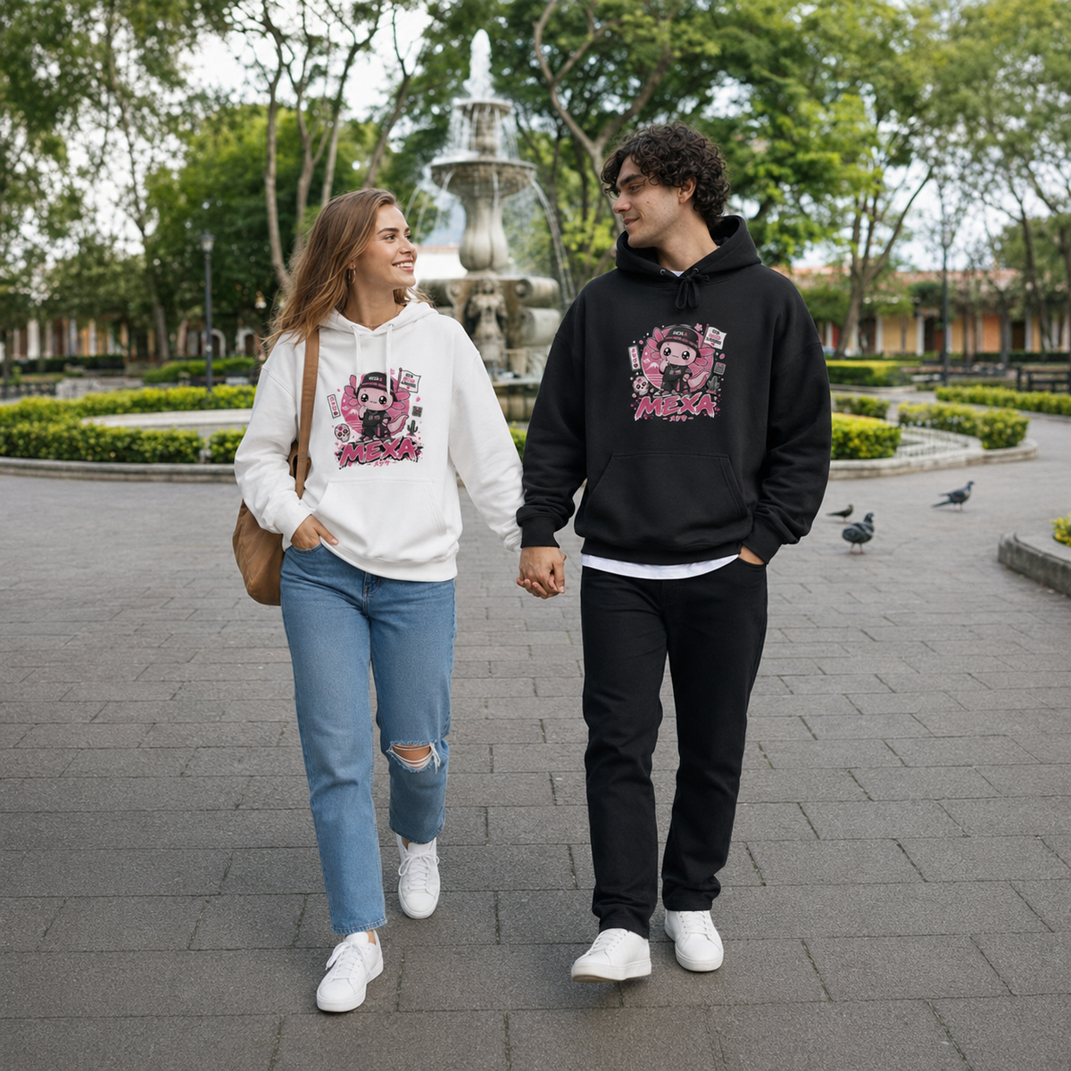 Hoodie Ajolotito Mexa Unisex