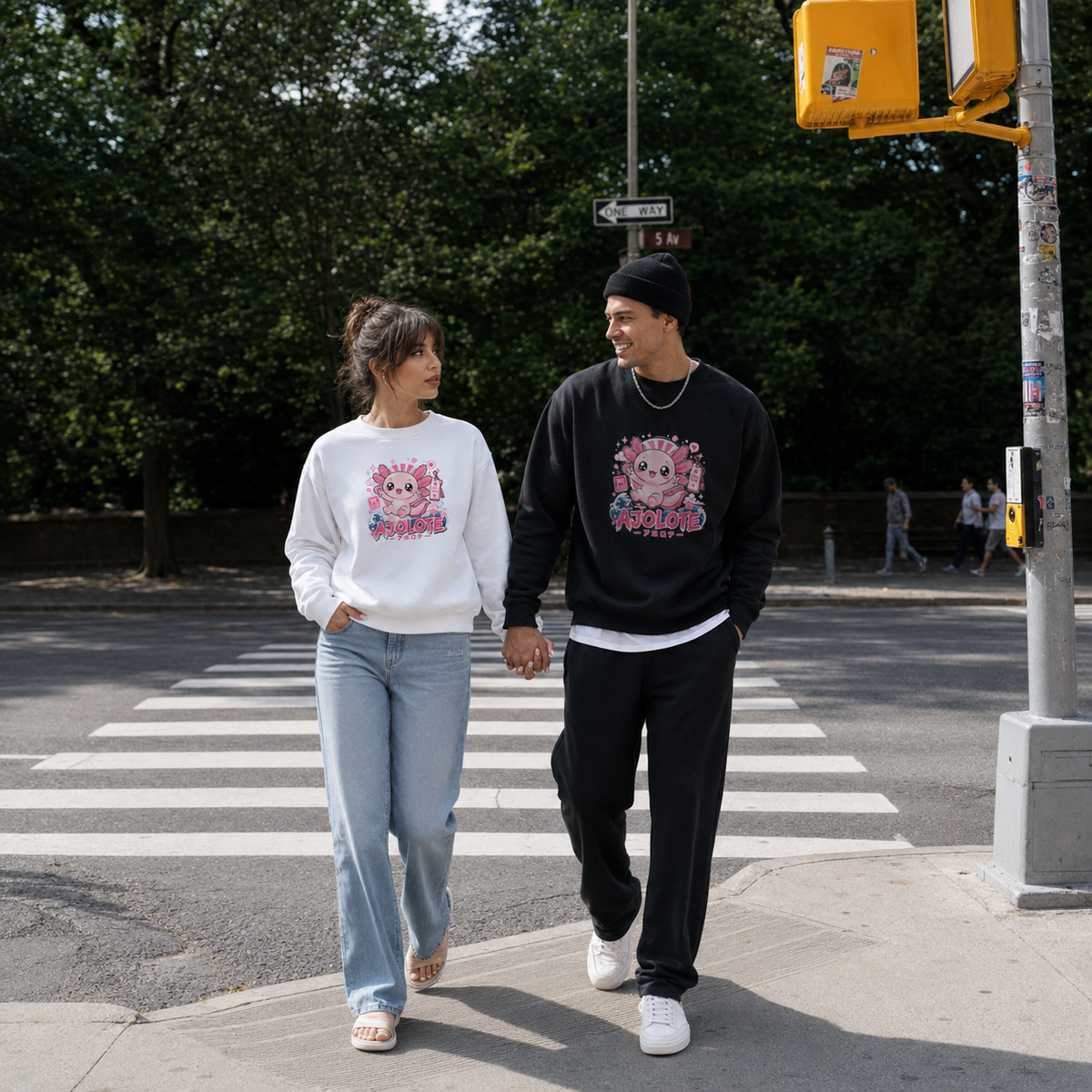 Sudadera Ajolotito Tokio Unisex