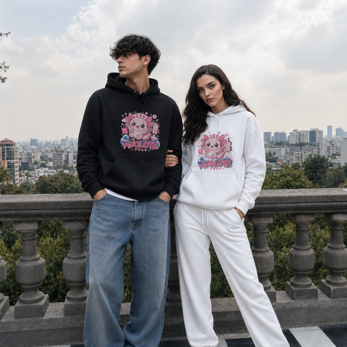 Hoodie Ajolotito Tokio Unisex