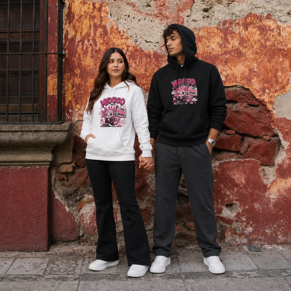 Hoodie Ajolotito Tokio Mexa Unisex