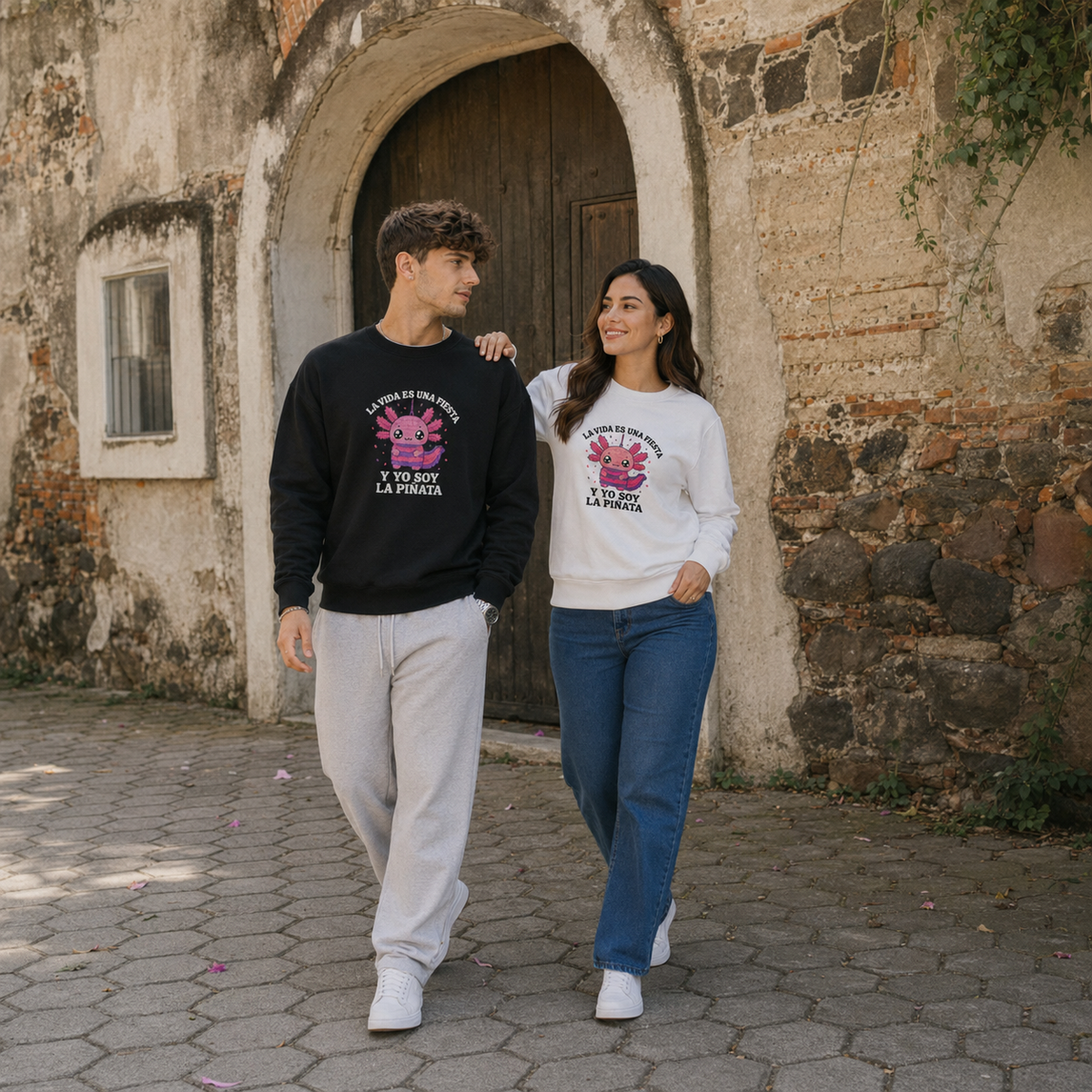 Sudadera Ajolotito Soy La Piñata Unisex