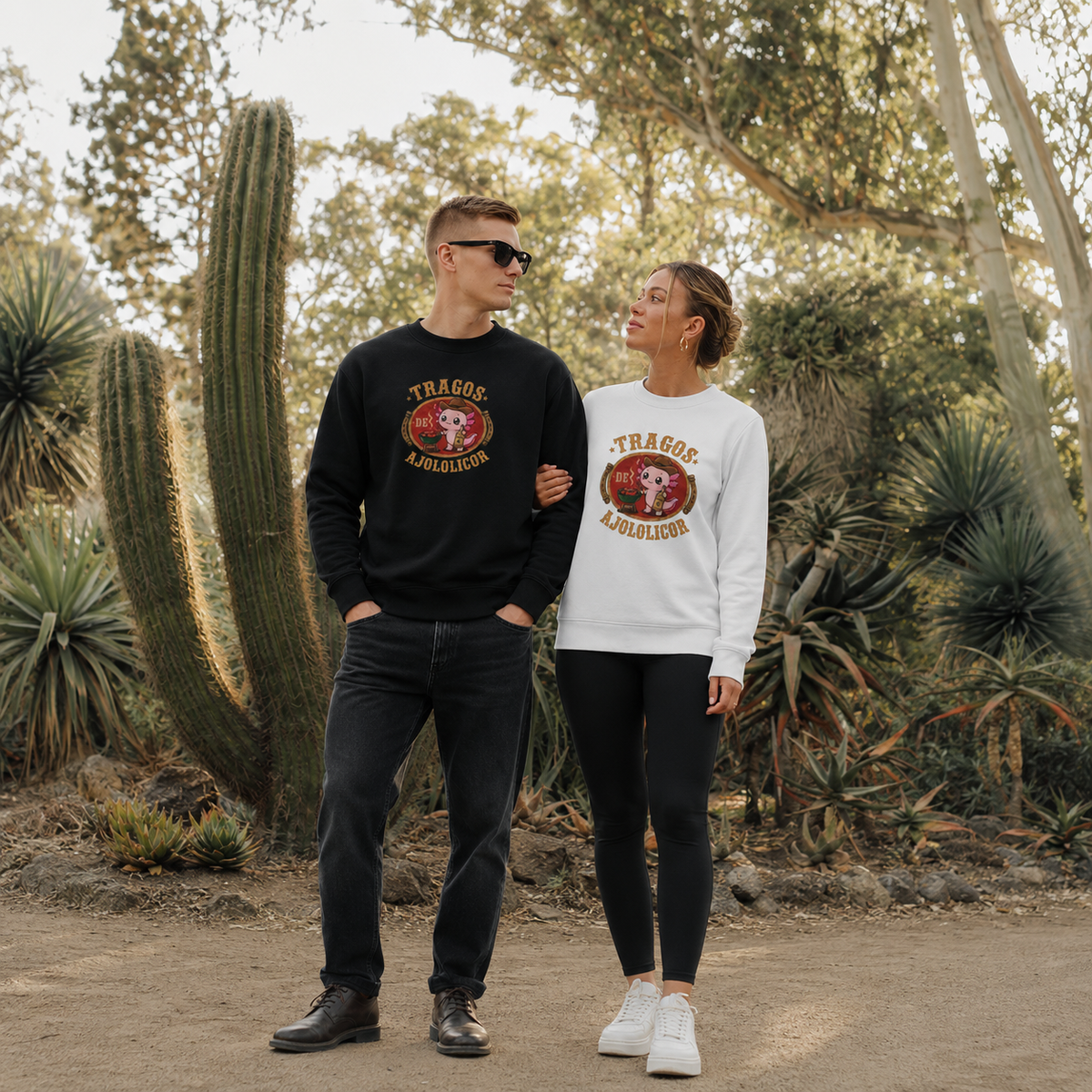 Sudadera Ajolotito Tragos De Ajololicor Unisex