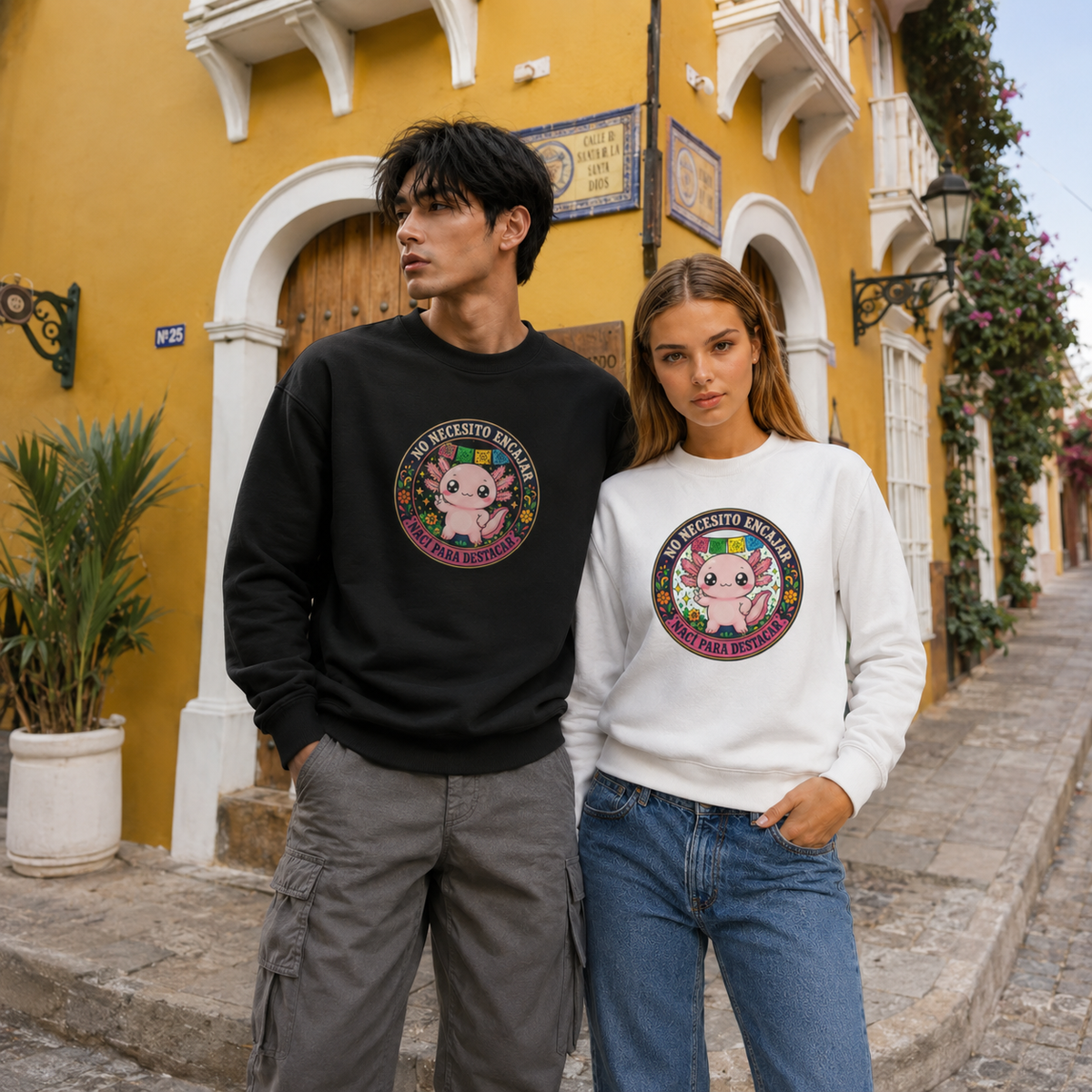Sudadera Ajolotito Nací Para Destacar Unisex