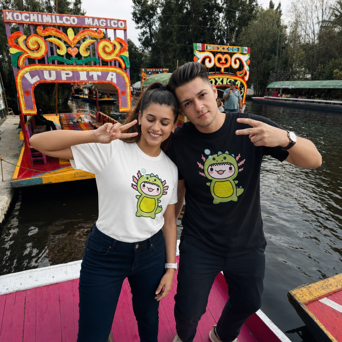 Playera Ajolote Dino Xo The Monster