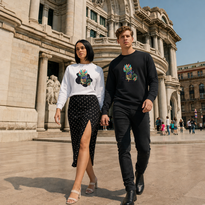 Sudadera Ajolotito Niña Y Quetzalcoatl Mirari Chan