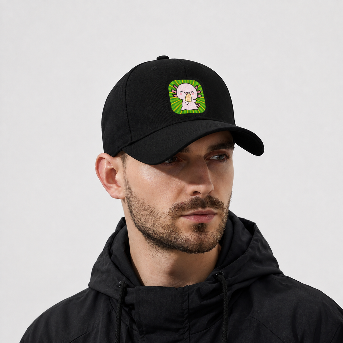 Gorra Unisex Curva Ajolote Comiendo Elote Xo The Monster