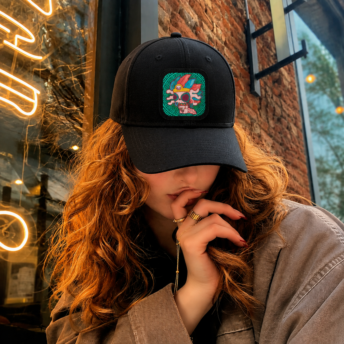 Gorra Unisex Curva Ajolote Mictlantecuhtli