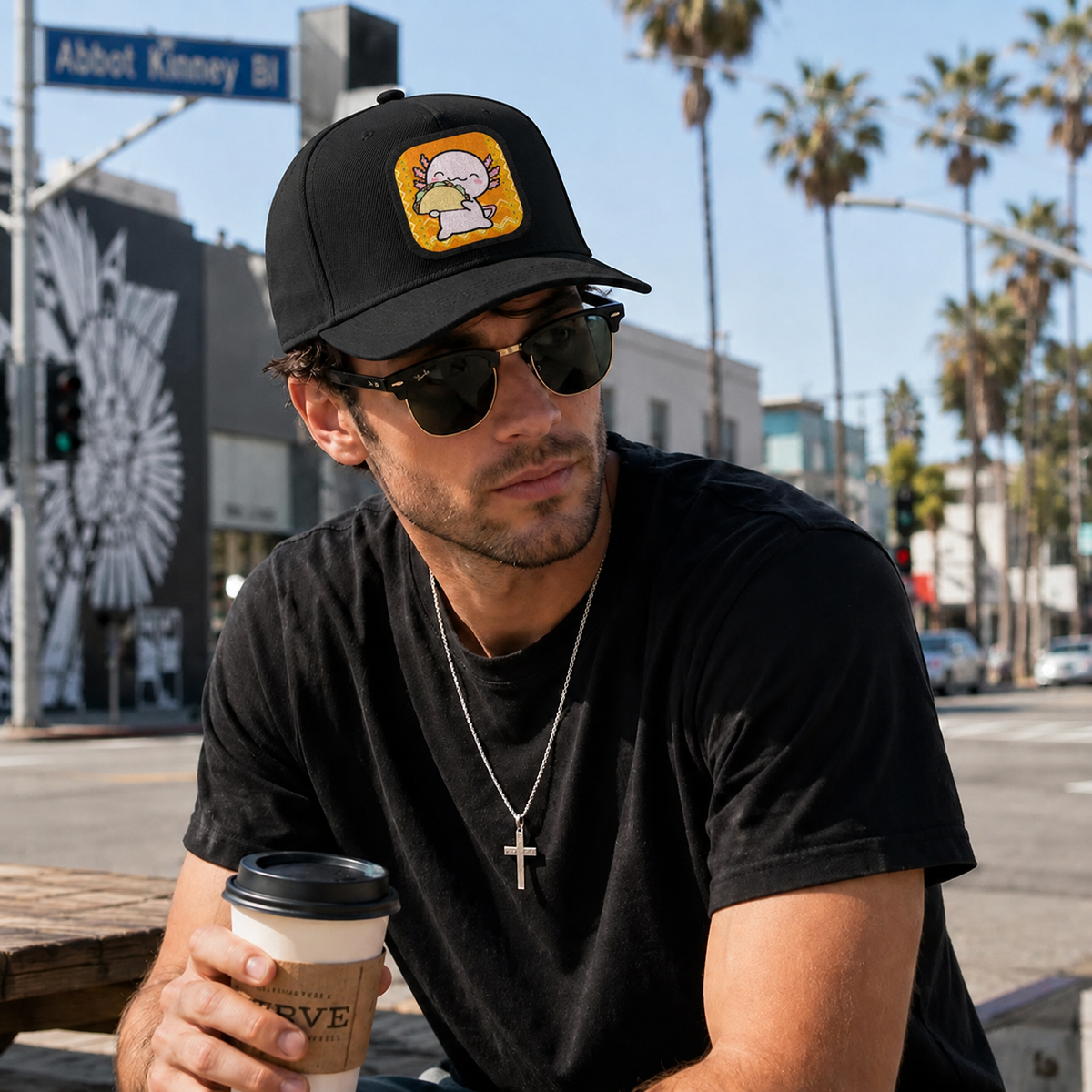 Gorra Unisex Plana Ajolote Taco Xo The Monster