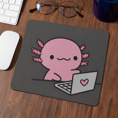 Mousepad Ajolote Trabajando Xo The Monster