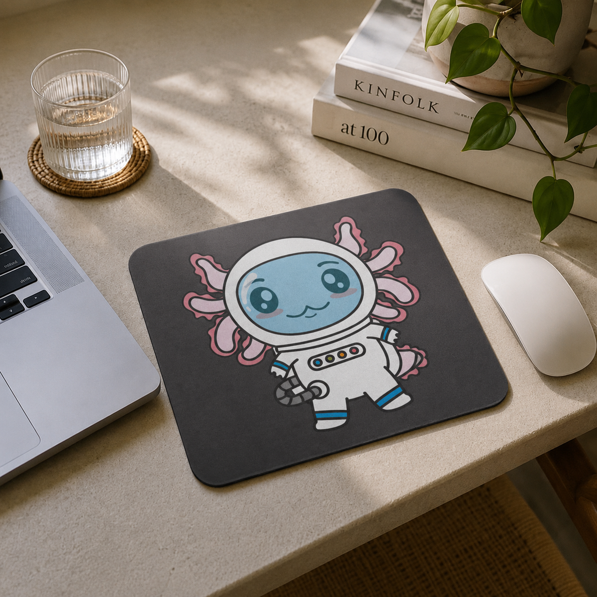 Mousepad Axolotzin Astronauta Ajolote