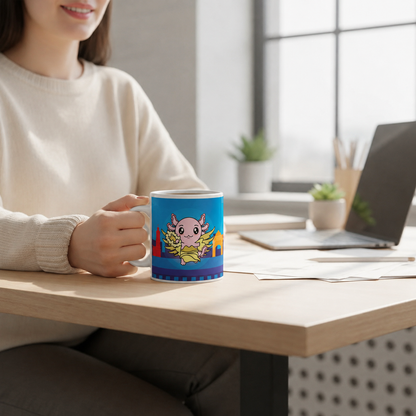 Taza Vers 2 Axolotzin Victoria Alada Ajolote