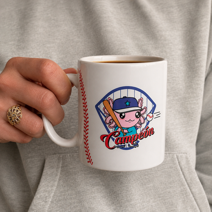 Taza Vers 2 Axolotzin Beisbolista Ajolote