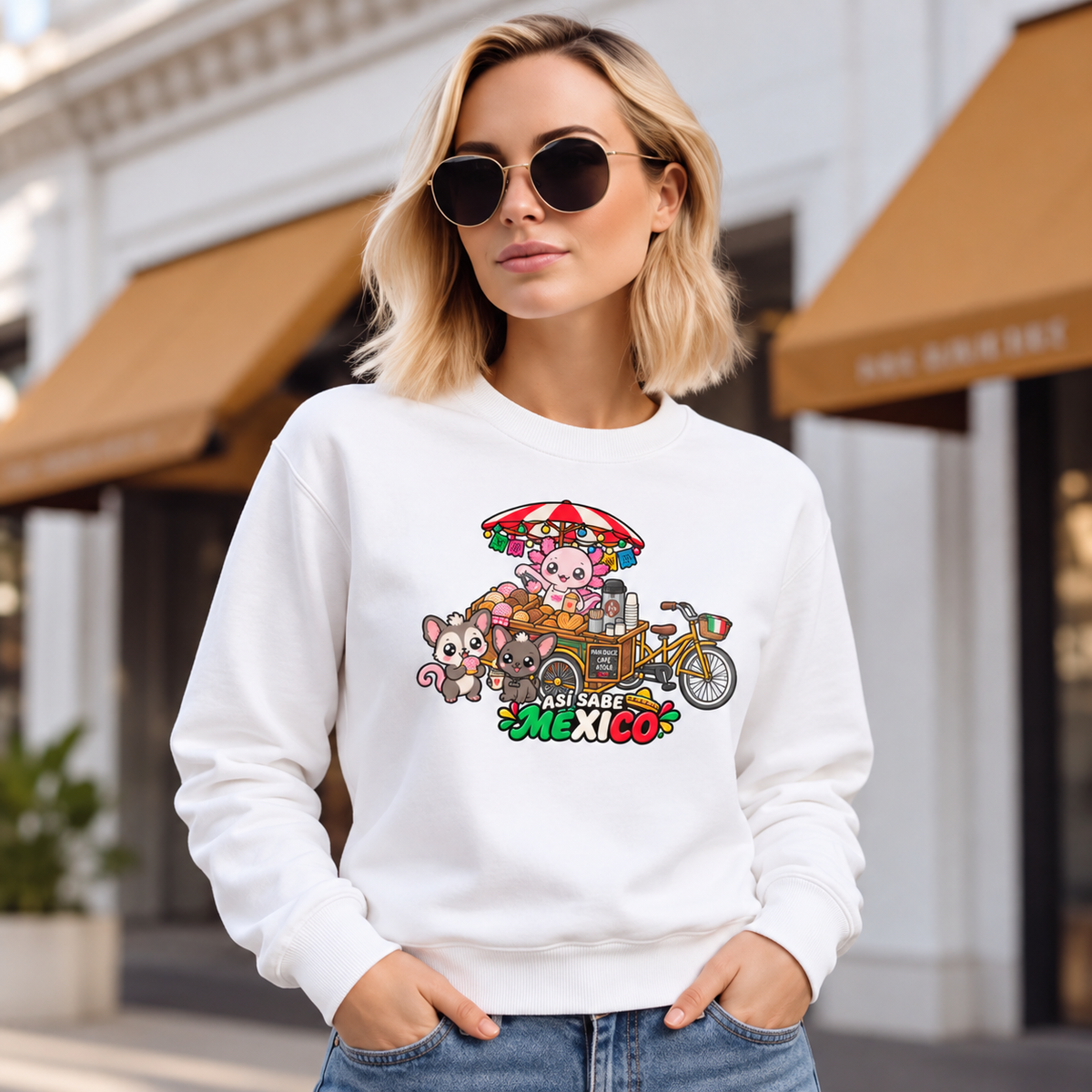 Sudadera Ajolotito Panadero Unisex