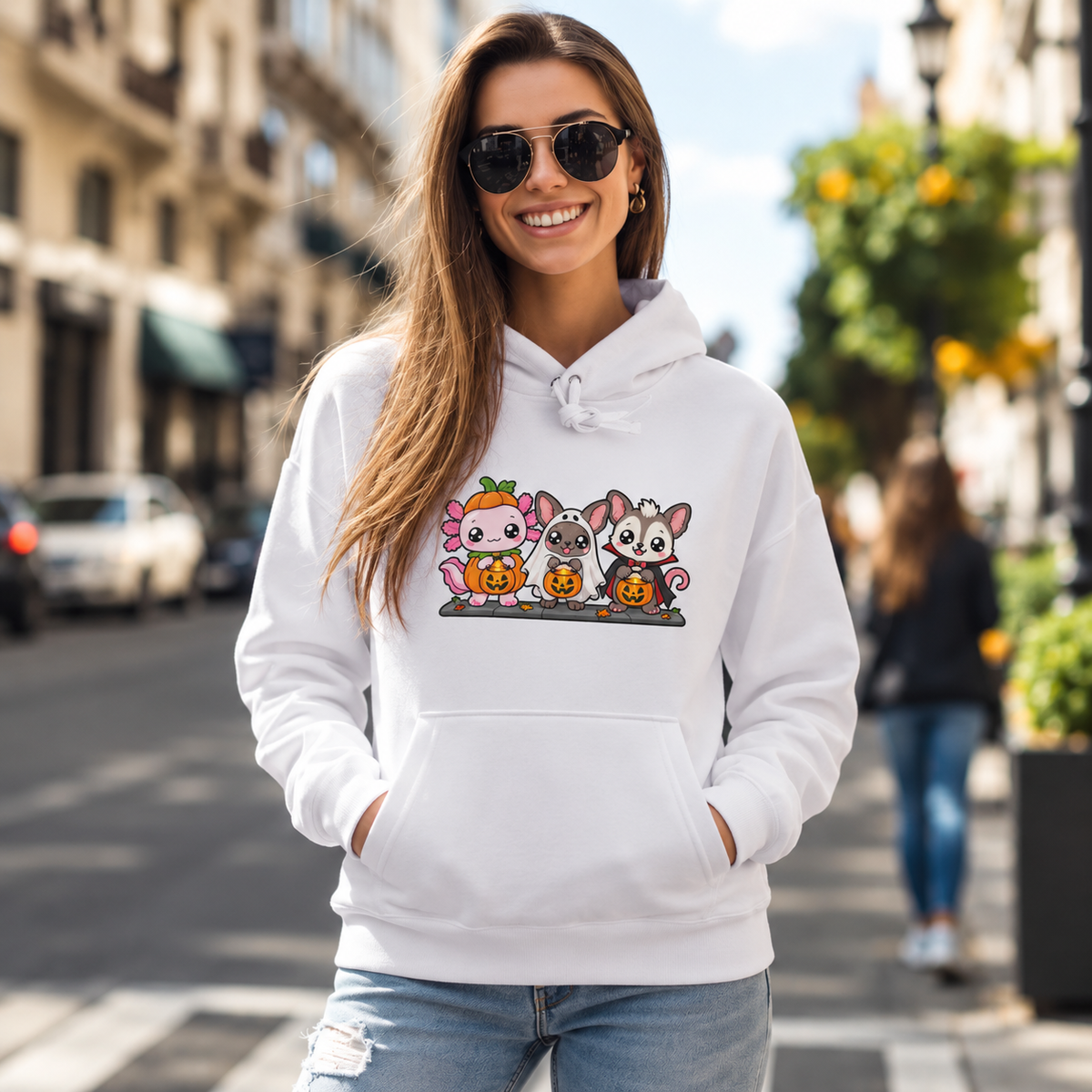 Hoodie Ajolotito Calaverita Unisex
