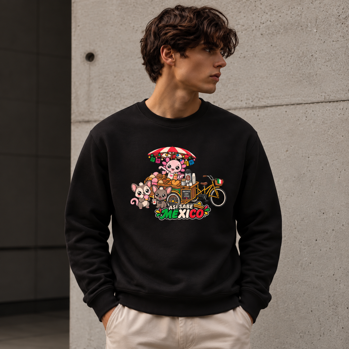 Sudadera Ajolotito Panadero Unisex