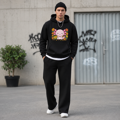 Hoodie Ajolotito Cempasúchil Unisex